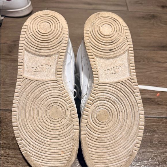 Nike White Leather High-Top Sneakers - Picture 9 of 14